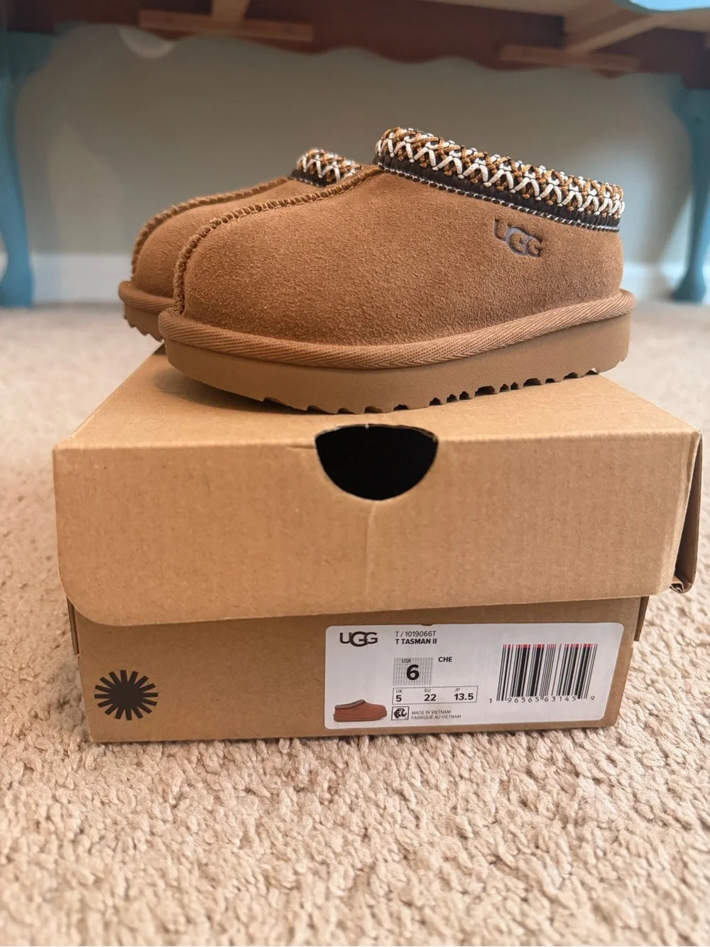 UGG Chestnut Tasman II Suede Slip-On Clog